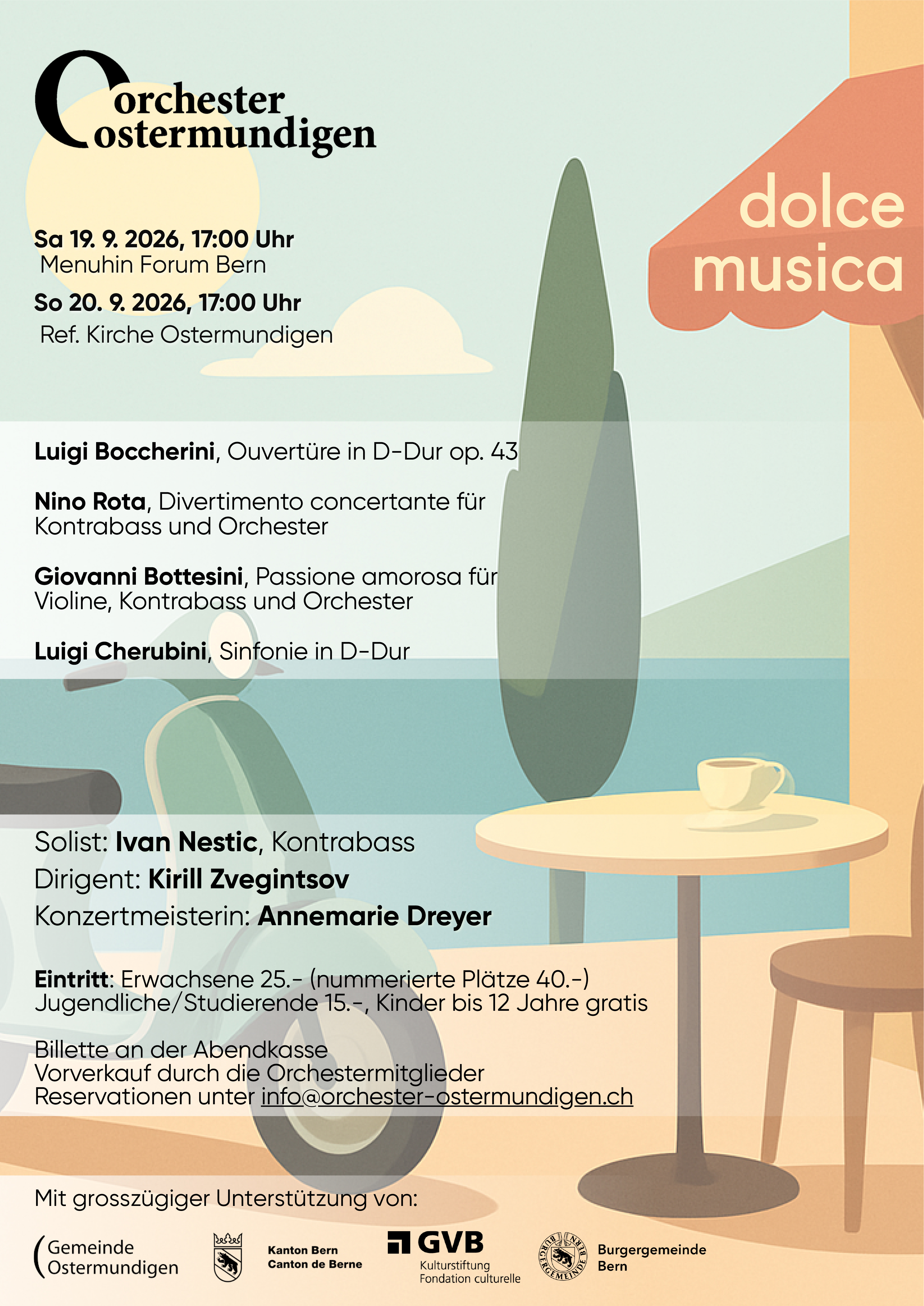 Nächstes Konzert des Orchesters Ostermundigen